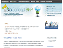 Tablet Screenshot of bioconceptbhp.pl